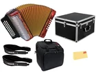 Hohner Corona Ii F/bb/eb Accordion - Pearl Red W/ Hard Case New. Price: $1879.99.