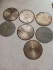 Lot Of 7 Regina 15.5" Antique Polyphon Music Box Metal Discs Schutz-marke Used. Price: $183.83.
