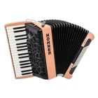 Hohner Bravo Mycolor Iii 72 Chromatic Piano Key Accordion (sunrise Light Orange) Open. Price: $1611.99.