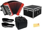 Hohner Compadre Ead 3-ROW Diatonic Accordion Red W/ Hard Case New. Price: $1379.99.