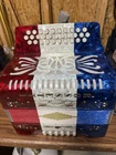 Rossetti 31 Button Accordion 12 Bass Usa Flag Red White Blue Used. Price: $650.00.
