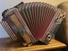 Slovenian Melodija 3 Row Diatonic Button Box Accordion Steirische Harmonika Cfbb Used. Price: $1450.00.