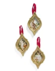 Photo Set Christmas Tree Ornaments Frames Gold Enchante 3 Per New. Price: $22.00.