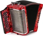 Hohner Corona Ii Xtreme Diatonic Accordion - Keys Of F/bb/eb Pearl Red New. Price: $2499.00.