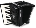 Hohner Bravo Ii 48 Chromatic Piano Key Accordion - Jet Black New. Price: $1899.00.