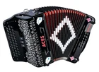 Hohner Aces Ii 34-BUTTON Accordion With Registers, Black, Fbbeb Open. Price: $1916.00.