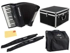 Hohner Bravo Iii 72 Chromatic Piano Key Accordion - Black W/ Hard Case New. Price: $2639.00.