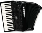 Hohner Bravo Iii 72 Chromatic Piano Key Accordion Jet Black New. Price: $1700.00.