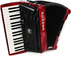 Hohner Bravo Iii 72 Chromatic Piano Key Accordion - Pearl Red Very. Price: $1979.10.