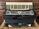 Black Accordion Unico Manufacturing Sonola 120 Bass Used. Price: $3500.00.