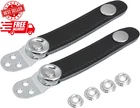 Black Leather Accordion Bellows Straps With Metal Extensions And 4 Buckles New. Price: $17.99.