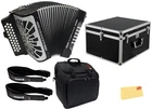 Hohner Compadre Gcf 3-ROW Diatonic Accordion Black W/ Hard Case New. Price: $1379.99.