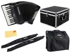Hohner Bravo Ii 48 Chromatic Piano Key Accordion - Black W/ Hard Case New. Price: $2152.59.