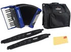 Hohner Bravo Ii 48 Chromatic Piano Key Accordion - Blue W/ Gig Bag New. Price: $2152.59.