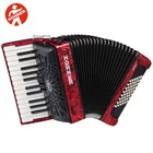 Hohner Bravo BR48RED 26-KEY Bass Piano Accordion Pearl W/ Bag & Straps New. Price: $2159.00.