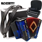Rossetti 3112 Fbe Button Diatonic Accordion - Blue/black W/ Case & Harp Pack New. Price: $749.99.