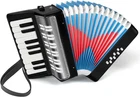 17 Key Piano Accordion, 8 Bass Kids Celluloid Body, Metal Cover New. Price: $84.12.