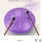 Weipoken Steel Tongue Drum 12" 15 Note Purple W/ Mallets, Music Book, Carry Bag New. Price: $45.99.