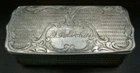 Ornate Antique 1863 Andreas Schutz Prague Austrian Empire Sterling Silver Box. Price: $479.00.