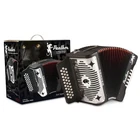 Hohner Panther Series 3-ROW Diatonic Accordion Key Of #3100GCFBK Open. Price: $669.95.