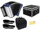 Hohner Corona Ii G/c/f Accordion - Pearl Dark Blue W/ Hard Case New. Price: $1869.99.