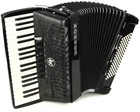 Hohner Bravo Iii 96 Chromatic Piano Key Accordion - Jet Black New. Price: $3108.45.