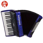 Hohner Chromatic Piano Accordion Bravo Iii 72, Pearl Blue, With Gig Bag & Straps New. Price: $2639.00.
