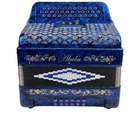 Abubu 34-BUTTON Diatonic Accordion Blue Pearloid Gcf Norte Style New. Price: $850.00.