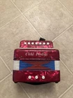 Child Prodigy Kids Toy Accordion - Red Butterflies 10 Button Used. Price: $39.99.