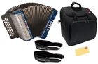 Hohner Corona Ii G/c/f Accordion - Pearl Dark Blue W/ Gig Bag New. Price: $1869.99.