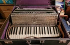Vintage Castelli Model 3840 Mother Of Pearl Accordion W/case Made Italy Used. Price: $295.00.