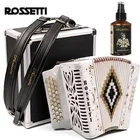 Rossetti 3112 Fbe Fa Button Accordion White With Hard Case, Straps & Polish New. Price: $749.99.