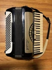 Vintage Scandalli Accordion Made Italy Full Size (41/120) With Registers Used. Price: $899.00.