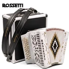Rossetti 3112 Gcf Sol Button Diatonic Accordion - White With Case & Straps New. Price: $780.00.