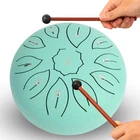 Steel Tongue Drum - 6 Inch 11 Notes, Major, 440 Hz Rain With Music Book New. Price: $35.99.