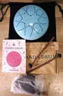 New Panda Drum Mini Blue Steel Tongue Handpan W/music Book 6" For Adults/kids. Price: $64.99.
