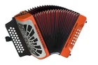 Hohner Compadre Diatonic Accordion Keys Of G/c/f Orange-new. Price: $1319.99.