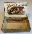 Schutz Spot Cigar Box Series Of 1910 Stamp C.e. Evansville Ind. Antique Used. Price: $49.95.