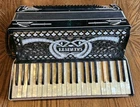 Vintage Nicolo Salanti Italian Accordion Made Italy Black With Rhinestones Used. Price: $225.00.