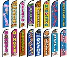 Desserts Windless Full Sleeve Business Flags Snow Cones Churros Food Concessions New. Price: $19.95.