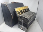 1930S? Hohner Accordion Piano Germany 85280 + Green Fur Case Mother Of Pearl Used. Price: $500.00.