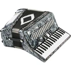 Sofiamari Sm 3472 Piano Bass Button Accordion - Pearl Gray #R7448 Open. Price: $599.95.
