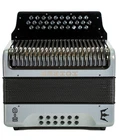 Hohner Corona C-ii Gcf Diatonic Accordion Silver Rainbow New. Price: $2329.00.