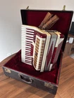 Camerano Piano Accordion - 3/4 Reeds Lmm 120 Bass 17" Keyboard 5/2 Register Used. Price: $529.99.