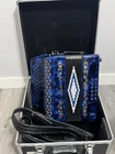 Abubu 34-BUTTON Diatonic Accordion Blue Pearloid Gcf Norte Style New Open. Price: $900.00.
