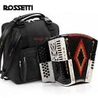 Rossetti 3112 Gcf Button Diatonic Accordion -black/white W/ Straps, Gig Bag New. Price: $749.99.