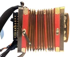 Antique M. Hohner 10-KEY 4-STOP Button Accordion Melodeon Germany Red Wood Used. Price: $345.00.