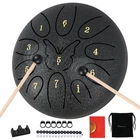 Ranming 6 Inch Matte Black Steel Tongue Drum New. Price: $44.99.
