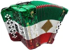 Rossetti 3412 34-KEY Diatonic Button Accordian Gcf, Mexican Flag New. Price: $1099.00.