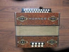 Vintage Hohner Pokerwork Accordion - 2 Row Diatonic Accordian Melodeon Gc Used. Price: $550.00.